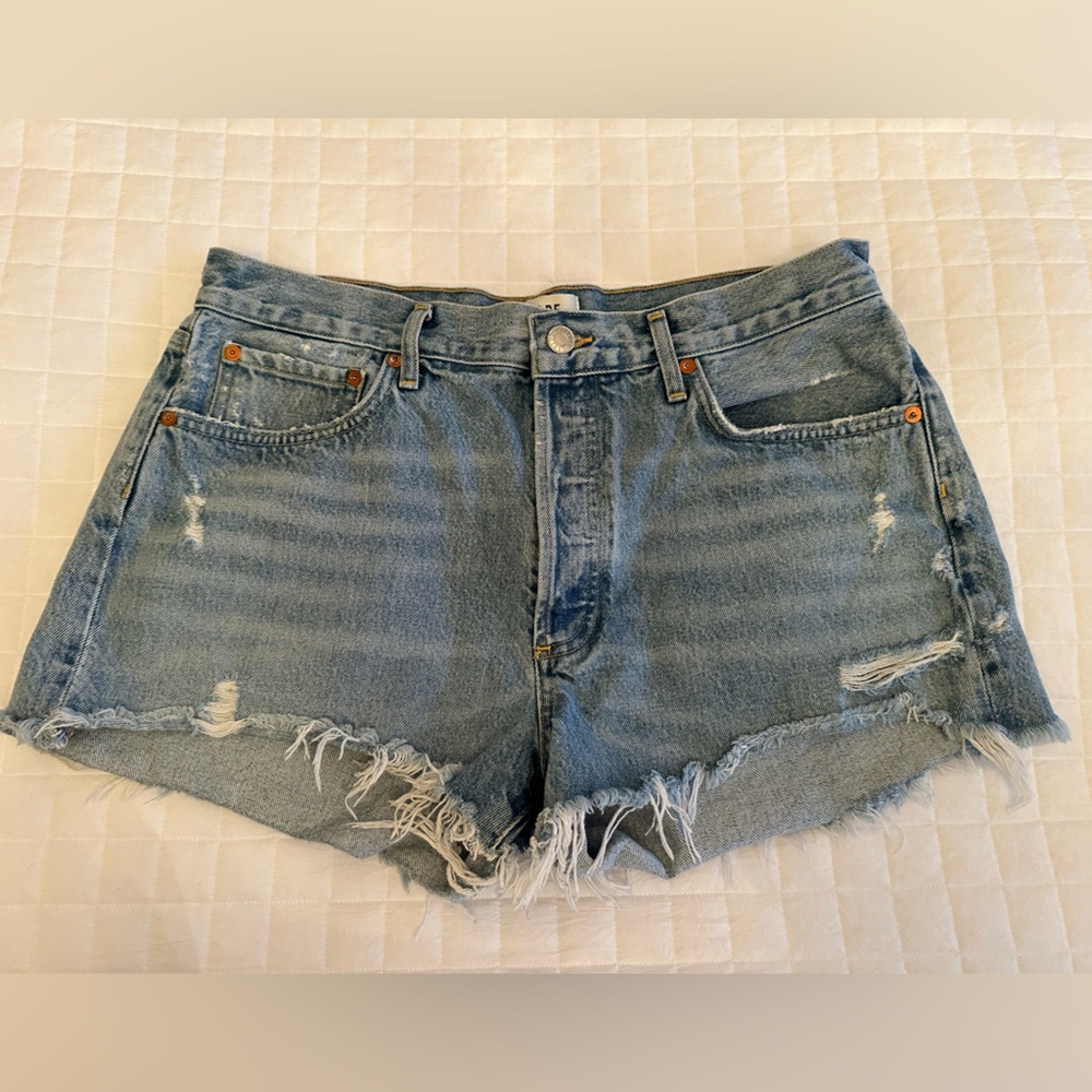 Agolde Parker Cutoff Denim Shorts Size 30 Color Swapmeet